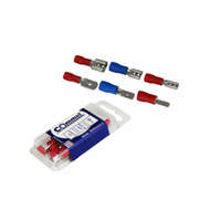 Commel Szigetelt csúszósaru - csap, 0.5-1.5mm2, 6,3mm, 25db/csomag