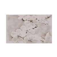 Dekor csempe, szürke, Gryfin Flower Light, fényes 25 x 40 cm