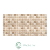 Cesarom Cesarom Sibley Fürdőszoba/konyha mozaik csempe, fényes, bézs, márvány megjelenés, 25 x 50 cm