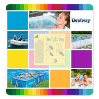 BESTWAY Bestway Öntapadós fólia medence javításhoz, 6,5 x 6,5 cm, 10 db