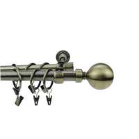 Altele Dupla függönykarnis antik réz, fém 19 + 16 mm / 240 cm + kiegészítők DEGZR-15138A