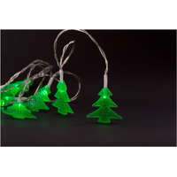 ENTAC Karácsonyi Beltéri PVC Zöld Fenyőfa 10 LED 1,65m (2AA nt.) Entac