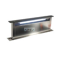 Sirius SIRIUS - Páraelszívó S-DD2 TC/L EM 58 LED fekete üveg/inox