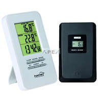 HOME HOME HC 11 - Home HC 11 vezeték nélküli külső-belső hőmérő ébresztőórával, 60 m hatótávolság, külső jeladó kezelése, maximum és minimum értékek kijelzése