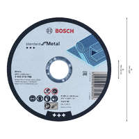 Bosch BOSCH Vágókorong fémre 125 x 1,0 x 22,2 mm A 60 T BF