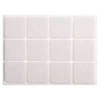 Vorel VOREL Öntapadós csúszásgátlós bútorláb alátét négyszög fehér 28 x 28 mm (12 db)