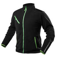 NEO (Topex) Polár Munkavédelmi kabát, PREMIUM, fekete, cordura megerősítésekkel, 300g/m2, XXXL