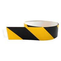 MAGG+ Jelzőszalag sárga/fekete ellenirány 980x60mm - matrica