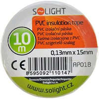 Solight SOLIGHT - Szigetelőszalag, 15mm x 0,13mm x 10m, fehér