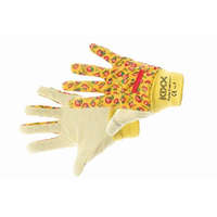 MAGG+ FUNKY FRUIT pamut kesztyű, PVC pöttyös, narancs, méret 8