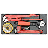 Yato YATO Vízvezeték-szerelő szerszám készlet 4 részes (fiókbetét)