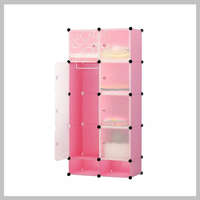  Műanyag elemes szekrény pink HOP1000976-3