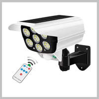  Napelemes mozgásérzékelős LED lámpa és álkamera távirányítóval QG-T08