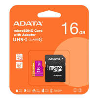 Adata Adata Premier 16GB microSDHC UHS-I/Class10 memóriakártya+adapter