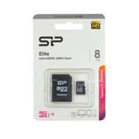 Silicon Power Silicon Power Elite 8GB MicroSD memóriakártya+adapter