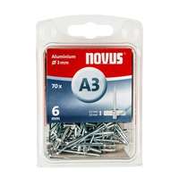  Novus popszegecsek alumínium A3 6 mm 2.5-3.5 70 db