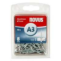  Novus popszegecsek alumínium A3 8 mm 8 mm 4.0-5.5 70 db