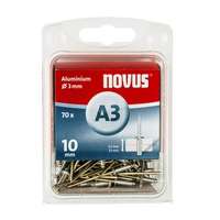  Novus popszegecsek alumínium A3 10 mm 5.0-7.5 70 db