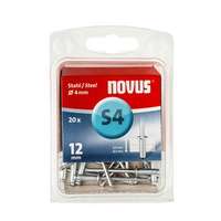  Novus popszegecsek acél S4 12 mm 6.5-8.5 20 db