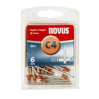  Novus popszegecsek réz C4 6 mm 0.5-3.5 20 db