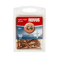  Novus popszegecsek réz C4 10 mm 4.5-6.0 20 db