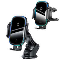 Baseus Baseus Light automata autós telefontartó és töltő szellőzőre-szélvédőre-műszerfalra, Fekete