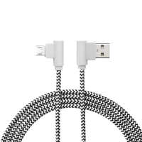 Delight Delight USB - microUSB Gamer adatkábel, fehér-fekete, 2m