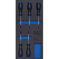 BGS technic BGS technic 1/3 Szerszámtálca szerszámkocsihoz: 5 részes Torx csavarhúzó készlettel, T6-T10 (BGS 4076)