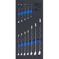BGS technic BGS technic 1/3 Szerszámtálca szerszámkocsihoz: 12 részes csillag-villáskulcs készlettel, 6-22 mm (BGS 4082)