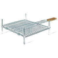 BORMANN BORMANN BBQ Négyszög alakú INOX sütő rács lábakkal, 35x25cm (BBQ1004)