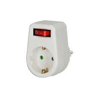 BORMANN BORMANN Konnektor adapter 1 földelt aljzattal, kapcsolóval (BCR1140)
