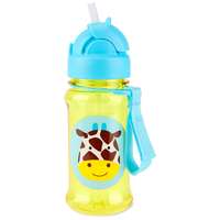 SKIP HOP SKIP HOP Zoo Tritan Szívószálas kulacs 355ml, Zsiráf
