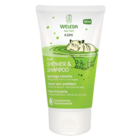 WELEDA WELEDA KIDS Pezsdítő lime gyermek 2in1 tusfürdő és sampon 150ml