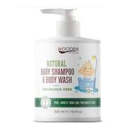 Wooden Spoon Wooden Spoon Natural BIO baba sampon és tusfürdő, illatmentes, 300ml
