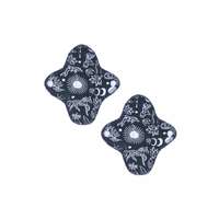 Terra Gaia Terra Gaia mosható intim betét fekete mintás, mini, 2db (GOTS organikus pamutból. A mini betét a)