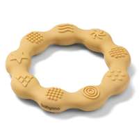 BabyOno BabyOno Ring szilikon gyűrű rágóka, sárga