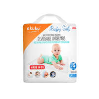Akuku Akuku Baby Soft pelenkázó alátét 40x60cm, 15db