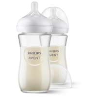 Philips AVENT Philips AVENT SCY933/02 Natural Response üveg cumisüveg 240ml, 1hó+, 2db