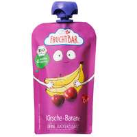 Fruchtbar Fruchtbar Bio Cseresznye, banán 6hó 120g (100%-ban újrahasznosítható csomagolás!)