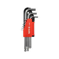 YATO YT-0505 Imbuszkulcs készlet 9 részes 1,5-10 mm gömb végű
