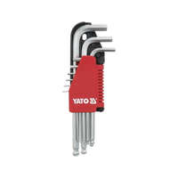 YATO YT-0506 Imbuszkulcs készlet 9 részes 1,5-10m hosszított, gömb végű