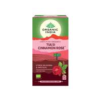 Organic India Tulsi CINNAMON ROSE Fahéj Rózsa, filteres bio tea, 25 filter - Organic India