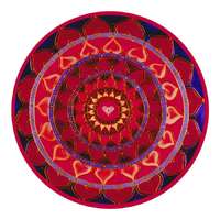 Bindu Mandala Ablakmatrica - Szerelem piros szív
