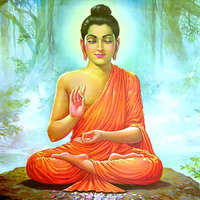 Bindu Mandala falikép - Buddha