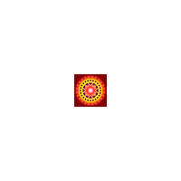 Bindu Mandala falikép - Szerelem sárga piros