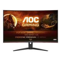 AOC INTERNATIONAL AOC C32G2ZE/BK 31.5inch 1920x1080 VA Curved 240Hz 1MS MPRT FreeSync Premium DPx1 HDMIx1 VESA 100x100 GAMING LINE (C32G2ZE/BK)