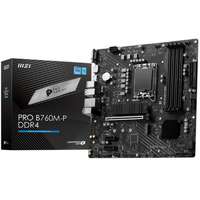 MSI MSI PRO B760M-P DDR4 Intel B760M, S1700 mATX Alaplap