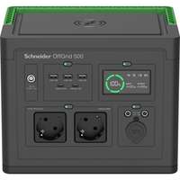 APC APC Schneider OFFGRID 500 hordozható akkumulátor állomás, 517Wh Lítium-ion, 2xSCHUKO, 3xUSB, 2x USB-C, Színuszos, LCD (PPS500-GR)