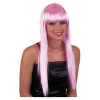 FUNNY FASHION Hosszú haj paróka - rózsaszín, univerzális méret