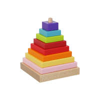 Cubika Cubika Piramis 9 darabos fa építőjáték